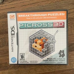 NEW nintendo ds game picross 3D